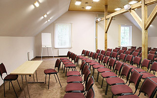 The grand conference hall